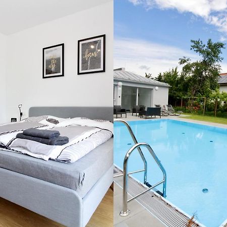 Modern Balcony Apartment With Pool Close To Lake In "Donaustadt" เวียนนา ภายนอก รูปภาพ